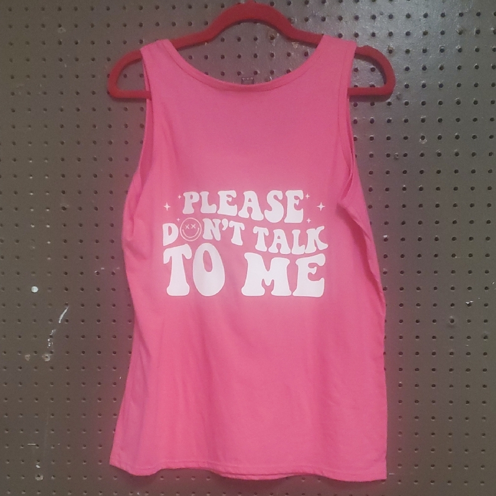 Pink Graphic Tank Top